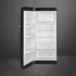 Smeg 270L 50's Retro Style Aesthetic Top Mount Fridge Black FAB28LBL3AU image NaN