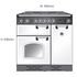 Falcon 90cm Professional Plus Freestanding Electric Oven/Stove Stainless Steel and Chrome PROP90EI5SS-CH image NaN