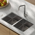 Oliveri Essente 316 Stainless Steel Square Goose Neck Pull Out Mixer - Stainless Steel SS31675 image NaN