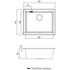 Oliveri Santorini White Undermount Sink-ST-WH1550UOF image NaN