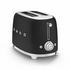 Smeg Retro 50's Style 2 Slice Toaster Matte Black TSF01BLMAU image NaN