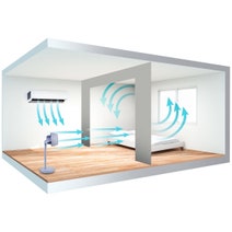 Ausclimate EcoSmart Pedestal Air Circulator Stone Grey ACAC300SG hero image