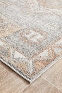 Rug Culture Mayfair Large Grey & Peach Rug 400X80CM - MAY-CAT-GRY-400X80 hero image