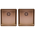 Titan Medium and Medium Double Bowl Sink TSAB4040 image NaN