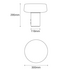 Case Furniture Solid Table Light Large -  Serpentine Marble STL103AU image NaN