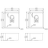 Titan Essentials 350mm & 350mm Double Bowl Kitchen Sink - Matte Black TSBS4040 image NaN