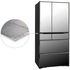 Hitachi 735L Multi Drawer French Door Refrigerator Crystal Mirror Glass RZX740RAX image NaN