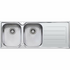 Oliveri Flinders Double Bowl Topmount Sink with Right-Hand Drainer FL171 image NaN