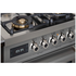 Bertazzoni 120cm Professional Dual Fuel Freestanding Stainless Steel Oven with Griddle Stainless Steel PRO126G2EXT image NaN