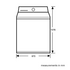 Simpson 10kg Top Load Washing Machine SWT1043 image NaN