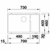 Blanco Single Bowl Undermount Sink with 2 Level Configuration SUBLINE700ULBK5 image NaN