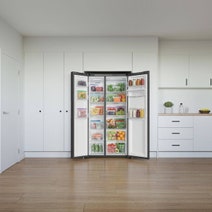 Haier 523L Side-by-Side Fridge Non-Plumbed Water Dispenser Black HRF523XHG hero image