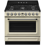 Smeg 90cm Victoria Dual Fuel Cream Freestanding Oven TRA90GMP hero image