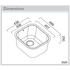 Abey LTS45UB Leichardt Single Bowl Undermount Skinny with Overflow Hole image NaN