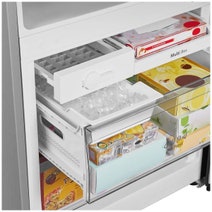 Hisense 415L Bottom Mount Fridge with Water Dispenser Stainless Steel HRBM419SW hero image