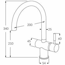 Sussex Taps Voda Curved Sink Mixer Tap - Chrome VSMC hero image