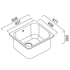 Abey LT45B The Leichardt 45L Single Inset Laundry Tub with Overflow image NaN