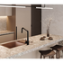 Oliveri Essente 316 Stainless Steel Square Goose Neck Pull Out Mixer - Brushed Black SS31675-BL image NaN