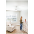 Big Ass Fans Haiku L White 44 Inch Ceiling Fan with LED 1291mm Drop Tube HAIKUL-W-44-1291MM image NaN