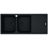 Franke Urban Double Bowl Topmount/Flush Mount Sink with Right Hand Drainer - Matte Black UBG621MBRHD image NaN