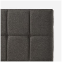 Zinus Leo Fabric Bed Frame Dark Grey Wooden Slats Double AU-FSPBO-D hero image