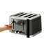 Russells Hobbs Geo Steel 4 Slice Toaster Black Stainless Steel RHT404BLK image NaN