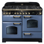 Falcon 110cm Classic Deluxe Stone Blue Dual Fuel Freestanding Oven CDL110DFSBBR hero image