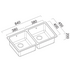 Abey LG200TPK Lago Inset Double Bowl Sink Pack image NaN