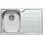 Oliveri Flinders Single Bowl Topmount Sink with Right-Hand Drainer FL121 hero image