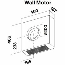 Falmec F9ST90S1-EW1500 90cm Stella Ceiling Cassette Rangehood with Wall Motor hero image
