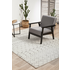 Rug Culture Chrome Large Silver & Off White Rug 290X200CM - CRO-ELS-SIL-290X200 image NaN