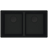 Franke Maris 350mm Double Bowl Undermount Sink with Extension Drainer Matte Black MRG120-35MB-FPC image NaN