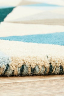 Rug Culture Matrix Small Turquoise Rug 150X150CM - MTX-901-TUR-150X150 hero image