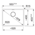 Franke Maris 520mm Single Bowl Undermount Sink with Extension Drainer Onyx MRG110-52ON-FPC image NaN