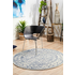 Rug Culture Evoke Small White Rug 150X150CM - EVO-258-WHI-150X150 image NaN