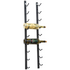 KingsBottle 9 Bottle C-Type Label Display Wall Mounted Metal Wine Rack WMRC-01D09B image NaN