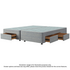 Sealy Spacesaver Super Queen Split Bed Base Front Drawer / No Drawer Sand SV-SAN-SQN-FN image NaN