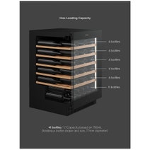 Vintec 41 Bottle Single Zone Wine Fridge VWS820SCB-X hero image