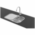 Abey Nu Queen 180 Sink & Tap Pack with Gooseneck Kitchen Mixer Tap NQ180T10 image NaN