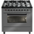  ILVE 90cm Grigio Lusso Freestanding Dual Fuel Oven/Stove L096WM3GRD image NaN