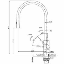 Franke Eos Neo Pull-Out Tap Black Steel TA9601BS hero image