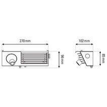 DCW Editions Biny Switched Bedside Right Wall Light - Black and White BBSBLWHSWR hero image