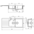Abey D200S Schock Signus 1 and 3/4 Bowl Sink with Drainer image NaN