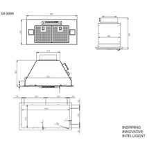 Schweigen 60cm Stainless Steel UnderMount Rangehood with ISO Drive ST Motor GA-600STPAK hero image