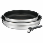 Tefal Jamie Oliver Ingenio Non-Stick Induction 3 Piece Frypan Cookware Set L9569432 hero image