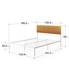 Zinus Figari Queen Metal and Bamboo Bed Frame With Adjustable Headboard White AU-FBOBH2-39Q image NaN