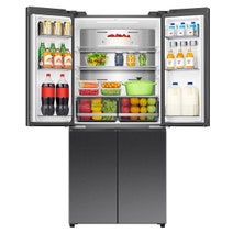 Hisense 483L French Door Refrigerator Dark Stainless Steel HRCD483E hero image