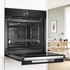 Bosch 60cm Series 8 Built-In Oven with Added Steam Function Black HRG978NB1A image NaN