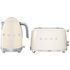 Smeg Temperature Control Kettle and 2 Slice Toaster Pack Cream KLF04CRAUTSF01CRAU image NaN