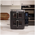 Kitchen Couture 11L Clear View Vertex Dual Draw Air Fryer Black 10005259 image NaN
